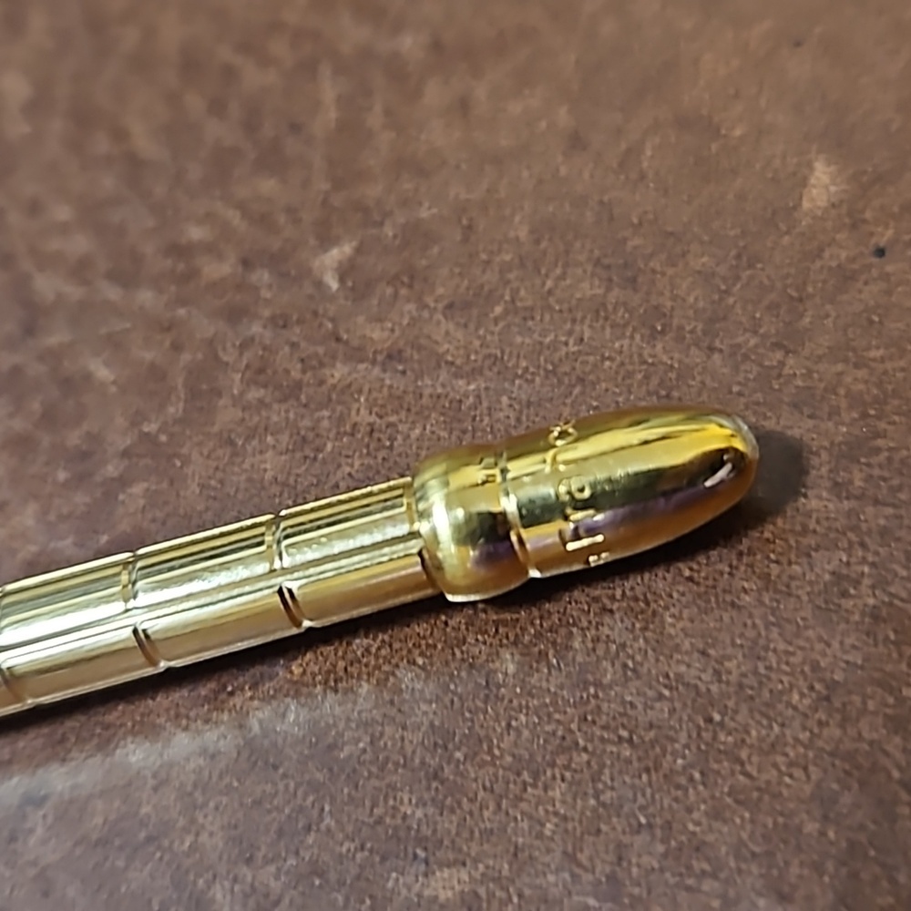 Louis Vuitton Stylo Mini Agenda Gold Ballpoint Pen Authentic Used from Japan - Picture 4 of 5